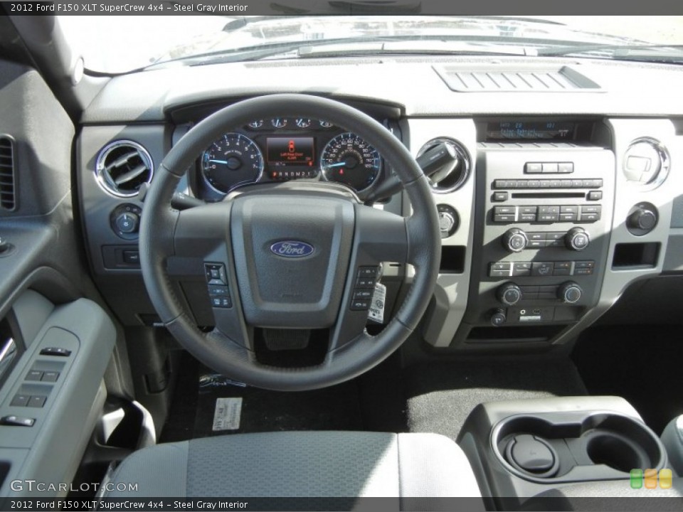 Steel Gray Interior Dashboard for the 2012 Ford F150 XLT SuperCrew 4x4 #57567900