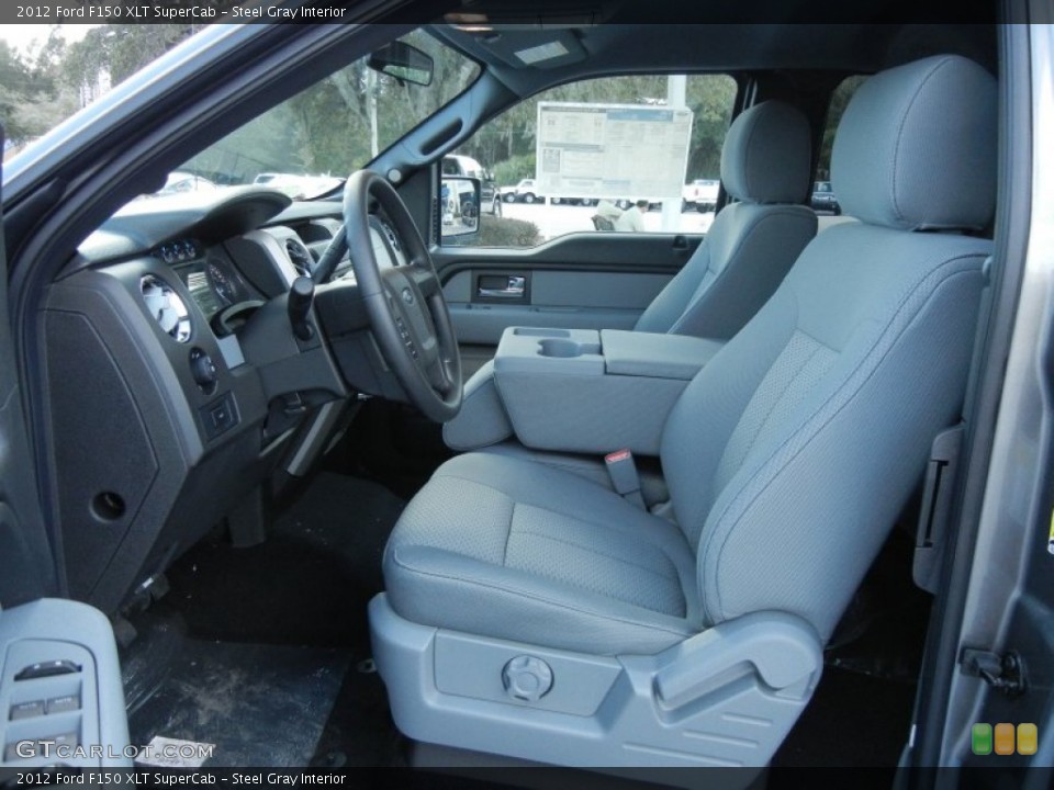 Steel Gray Interior Photo for the 2012 Ford F150 XLT SuperCab #57568296