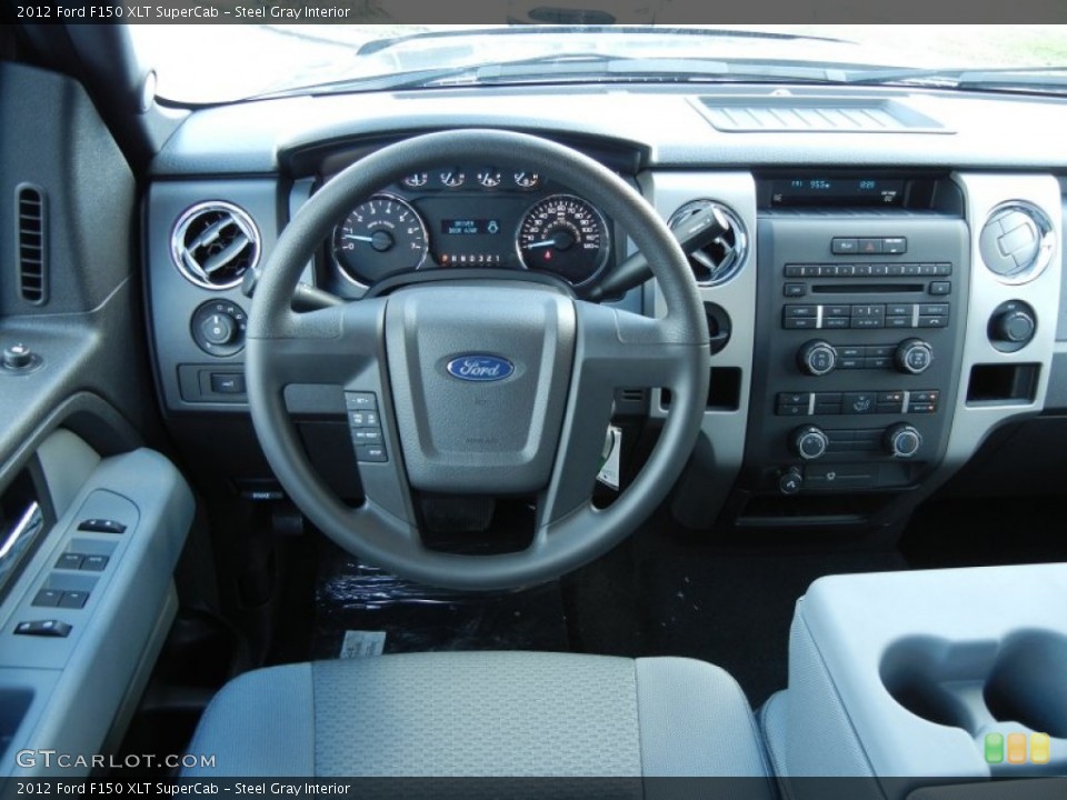 Steel Gray Interior Dashboard for the 2012 Ford F150 XLT SuperCab #57568308