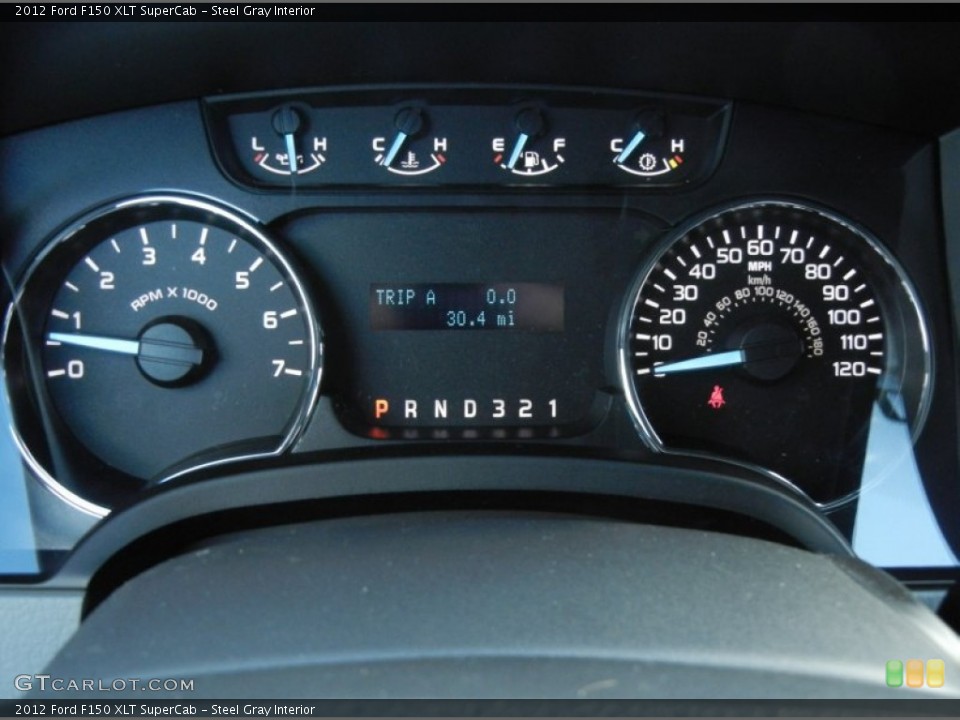 Steel Gray Interior Gauges for the 2012 Ford F150 XLT SuperCab #57568317