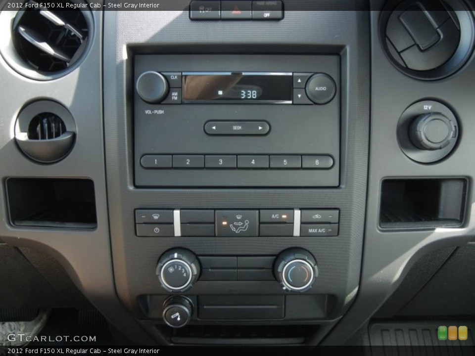 Steel Gray Interior Controls for the 2012 Ford F150 XL Regular Cab #57568491