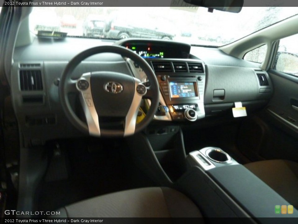 Dark Gray Interior Dashboard for the 2012 Toyota Prius v Three Hybrid #57572371