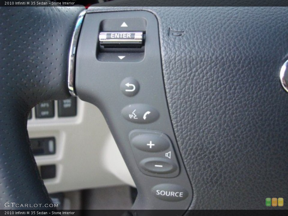 Stone Interior Controls for the 2010 Infiniti M 35 Sedan #57578068