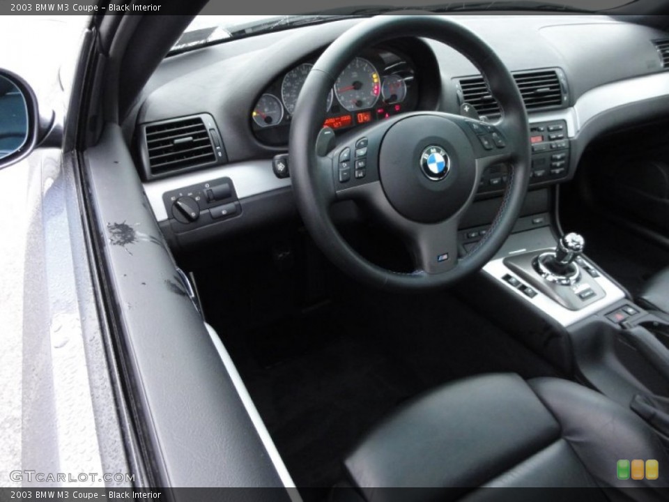 Black Interior Dashboard for the 2003 BMW M3 Coupe #57582243