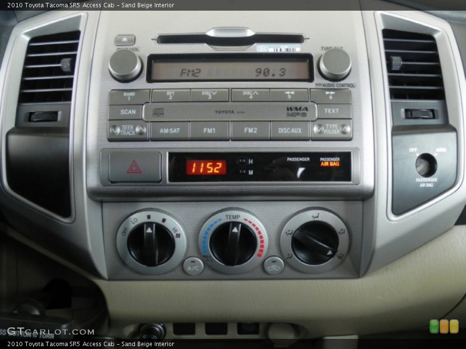 Sand Beige Interior Controls for the 2010 Toyota Tacoma SR5 Access Cab #57583129