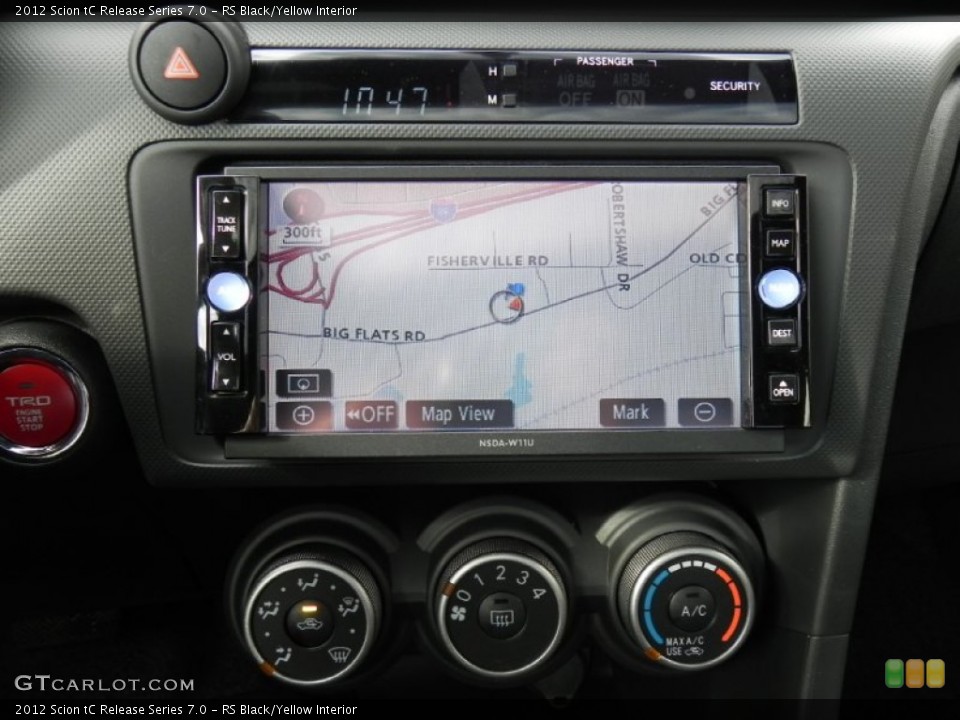 RS Black/Yellow Interior Navigation for the 2012 Scion tC Release Series 7.0 #57585434