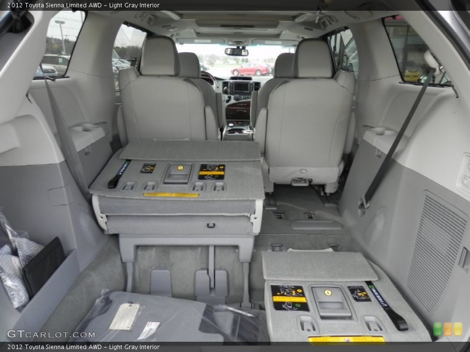 Light Gray Interior Trunk for the 2012 Toyota Sienna Limited AWD #57586461
