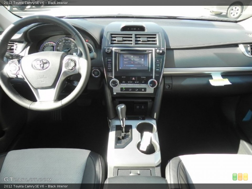 Black Interior Dashboard for the 2012 Toyota Camry SE V6 #57586674