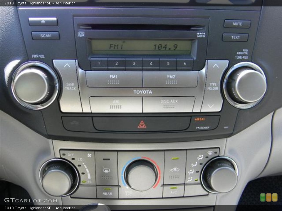 Ash Interior Controls for the 2010 Toyota Highlander SE #57593591