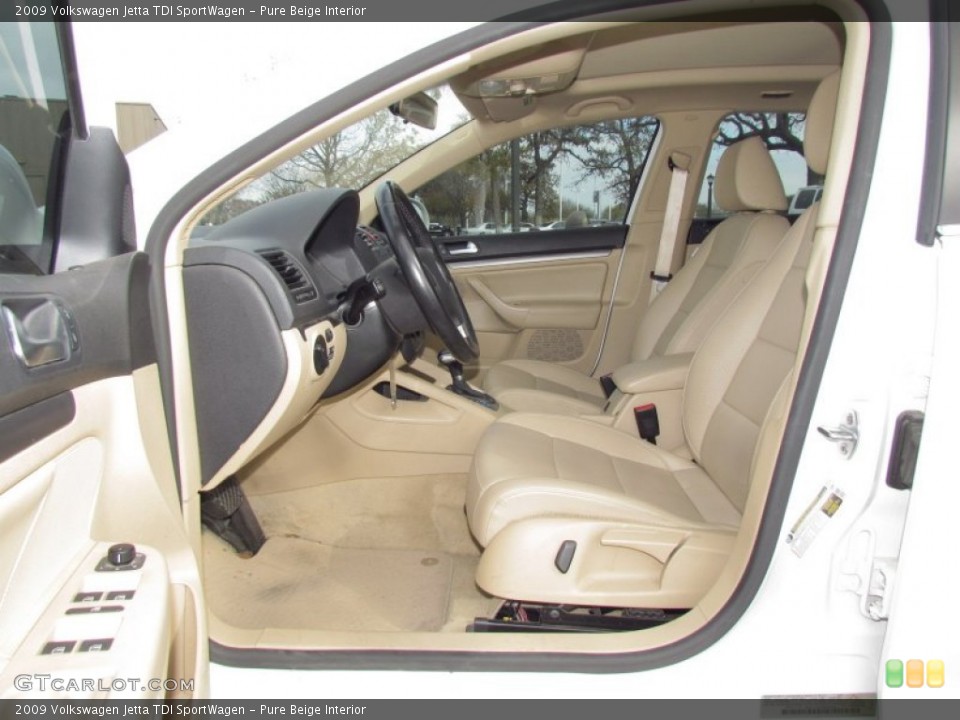 Pure Beige Interior Photo for the 2009 Volkswagen Jetta TDI SportWagen #57595986
