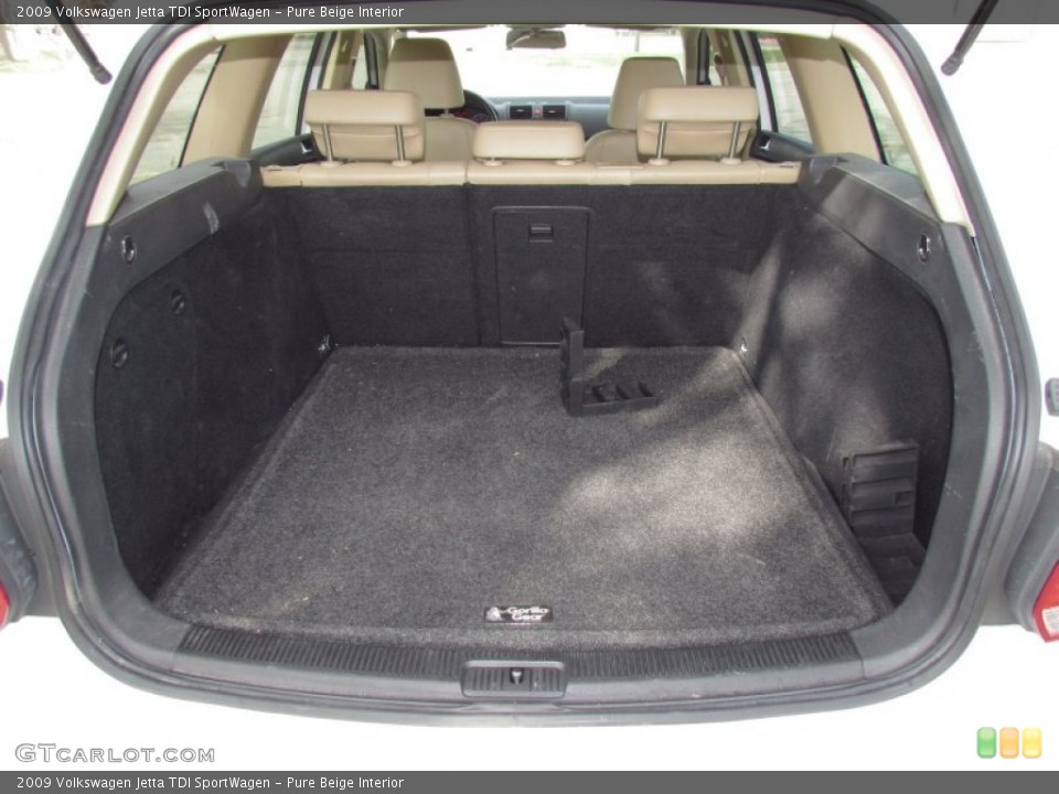 Pure Beige Interior Trunk for the 2009 Volkswagen Jetta TDI SportWagen #57596135