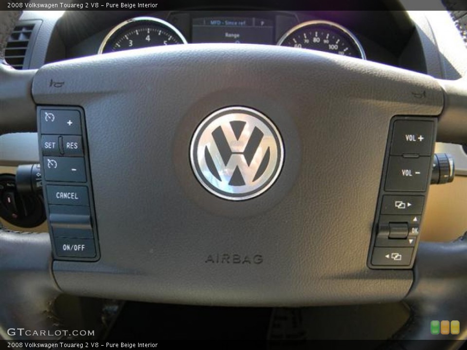 Pure Beige Interior Steering Wheel for the 2008 Volkswagen Touareg 2 V8 #57596600