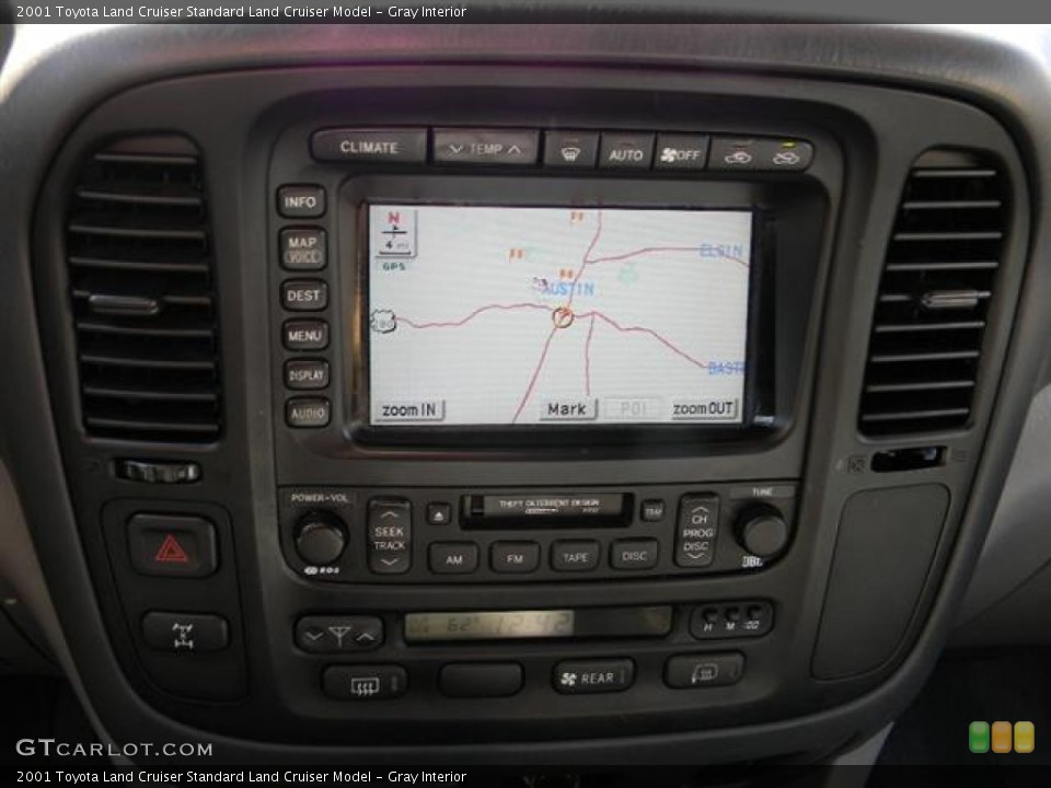Gray Interior Navigation for the 2001 Toyota Land Cruiser  #57604655