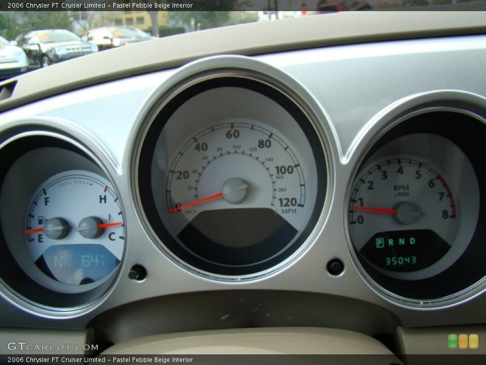 Pastel Pebble Beige Interior Gauges for the 2006 Chrysler PT Cruiser Limited #57605123