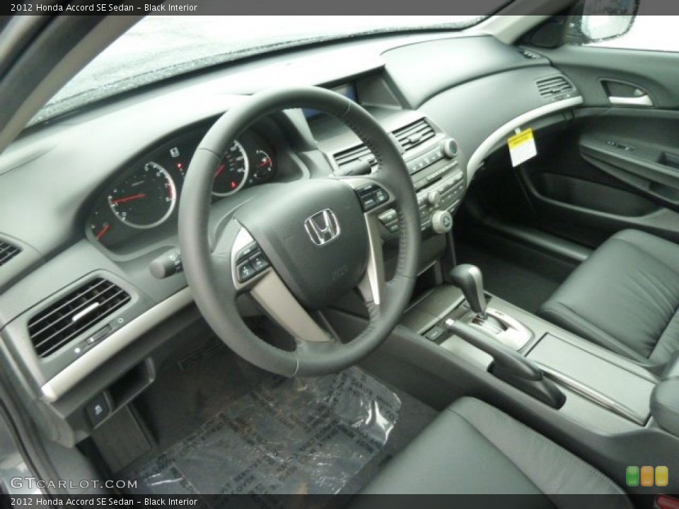 Black Interior Prime Interior for the 2012 Honda Accord SE Sedan #57606351