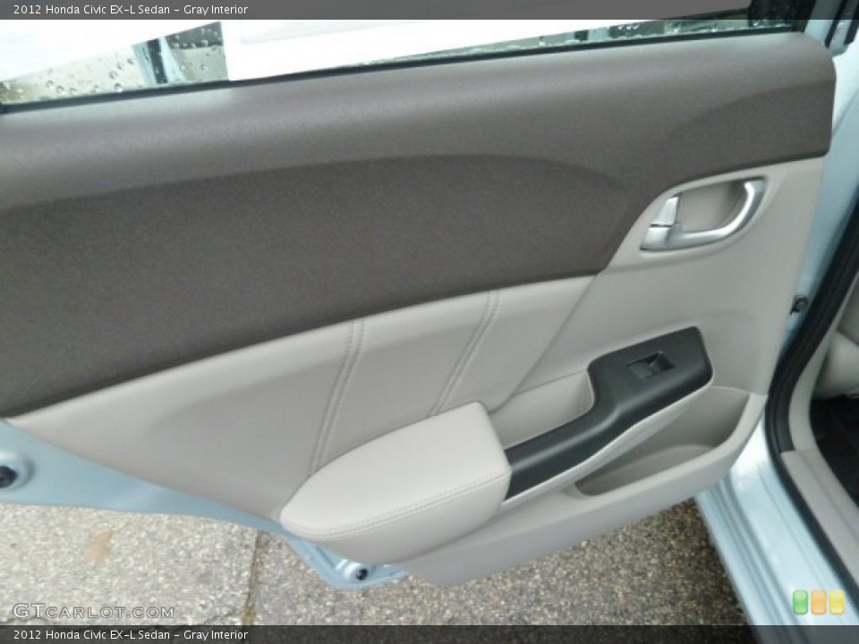 Gray Interior Door Panel for the 2012 Honda Civic EX-L Sedan #57606669