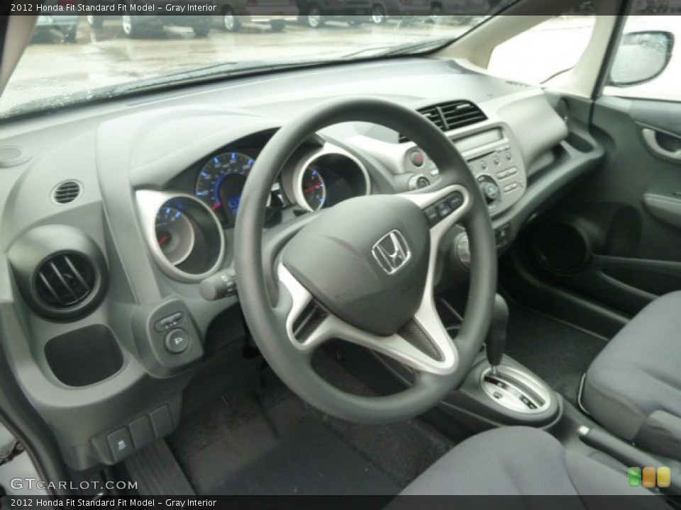 Gray Interior Dashboard for the 2012 Honda Fit  #57606795
