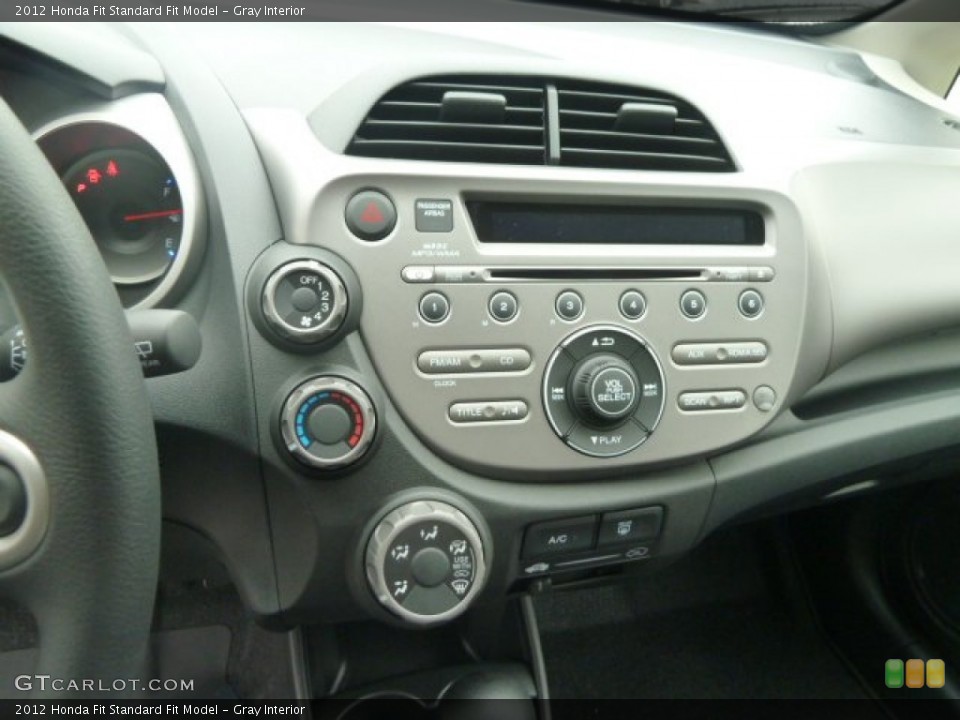 Gray Interior Controls for the 2012 Honda Fit  #57606812
