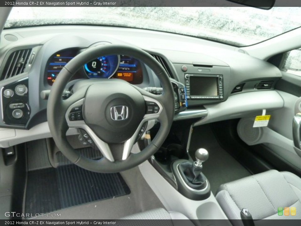 Gray Interior Dashboard for the 2012 Honda CR-Z EX Navigation Sport Hybrid #57606888