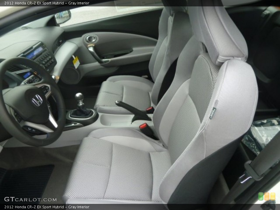 Gray Interior Photo for the 2012 Honda CR-Z EX Sport Hybrid #57606981