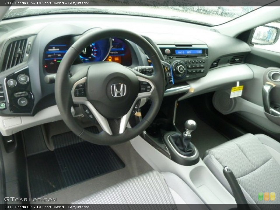 Gray Interior Dashboard for the 2012 Honda CR-Z EX Sport Hybrid #57606993