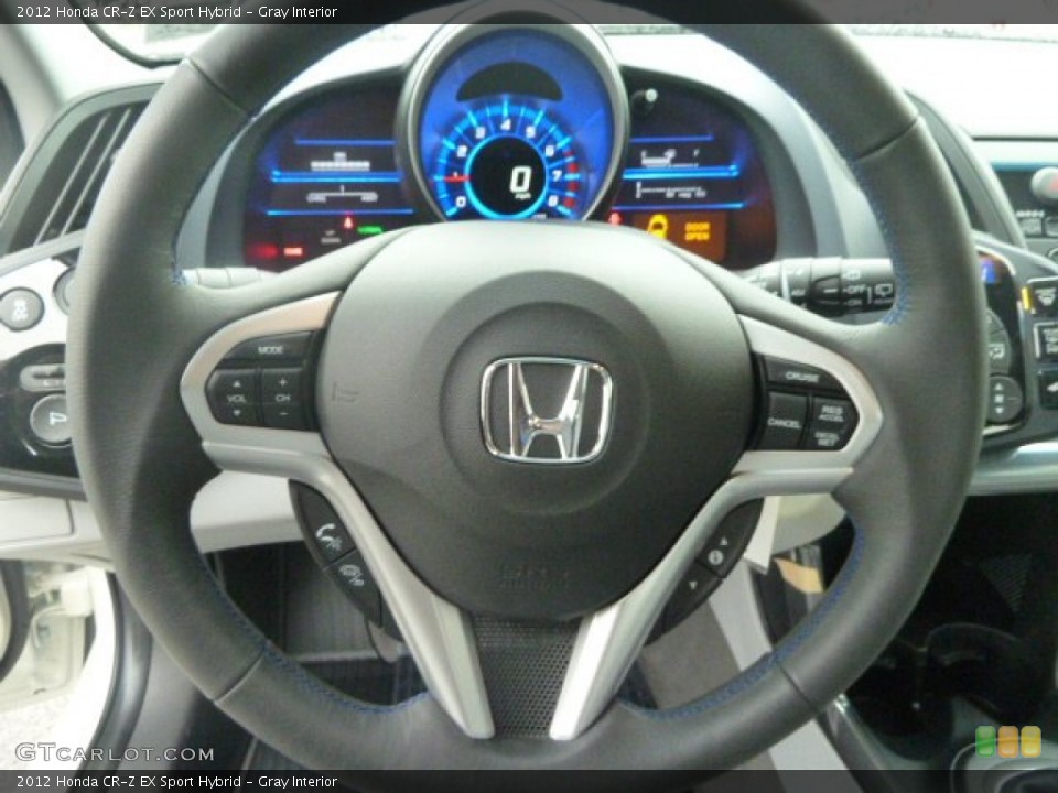 Gray Interior Steering Wheel for the 2012 Honda CR-Z EX Sport Hybrid #57607017