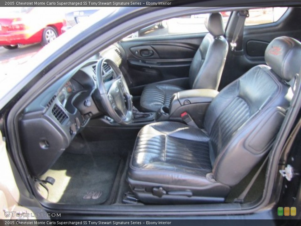 Ebony Interior Photo for the 2005 Chevrolet Monte Carlo Supercharged SS Tony Stewart Signature Series #57611767