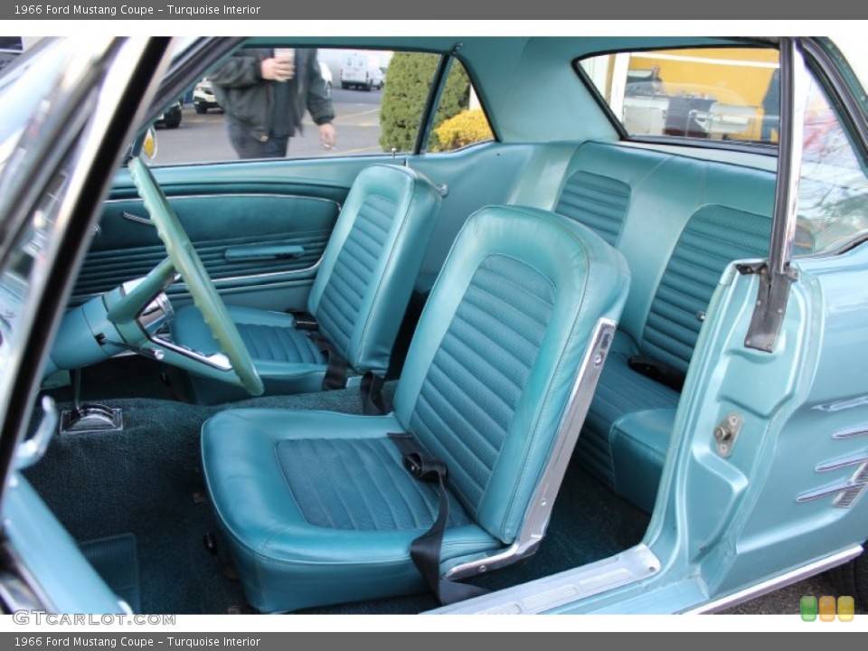 Turquoise Interior Photo for the 1966 Ford Mustang Coupe #57612949