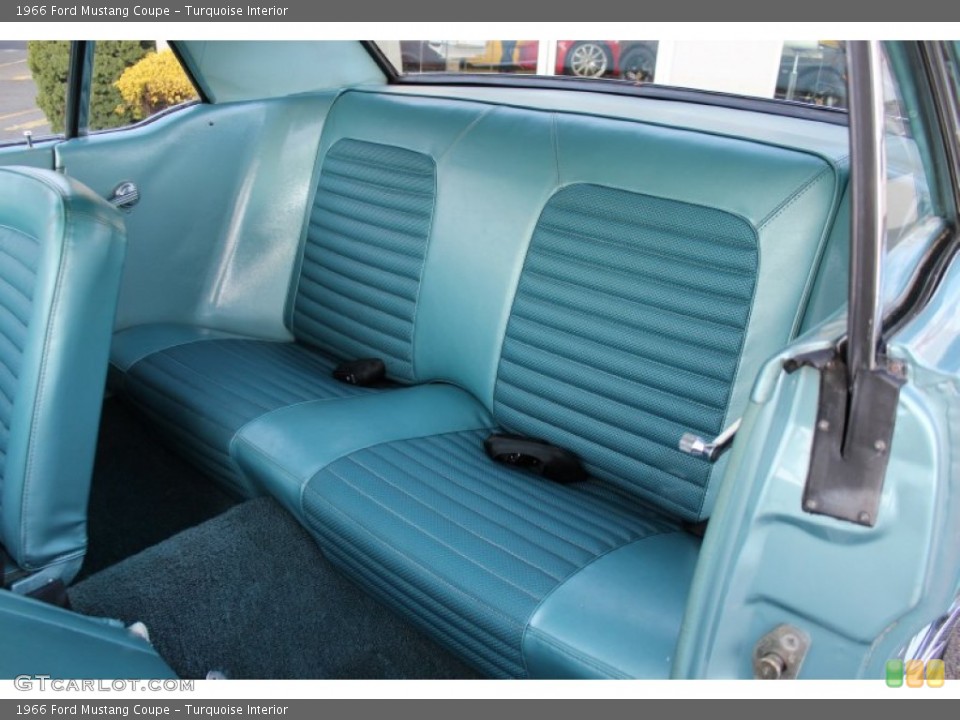 Turquoise Interior Photo for the 1966 Ford Mustang Coupe #57612958