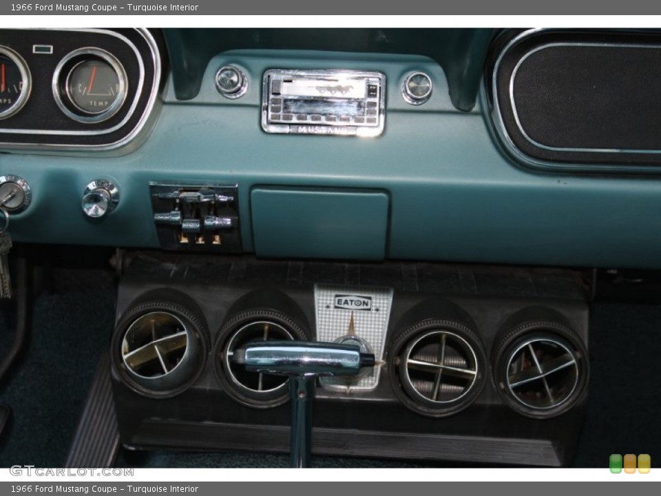 Turquoise Interior Controls for the 1966 Ford Mustang Coupe #57612976