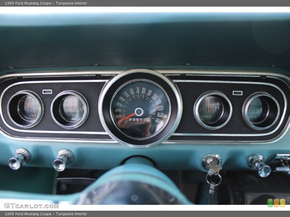 Turquoise Interior Gauges for the 1966 Ford Mustang Coupe #57613016