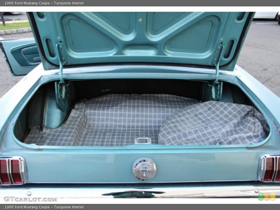 Turquoise Interior Trunk for the 1966 Ford Mustang Coupe #57613027