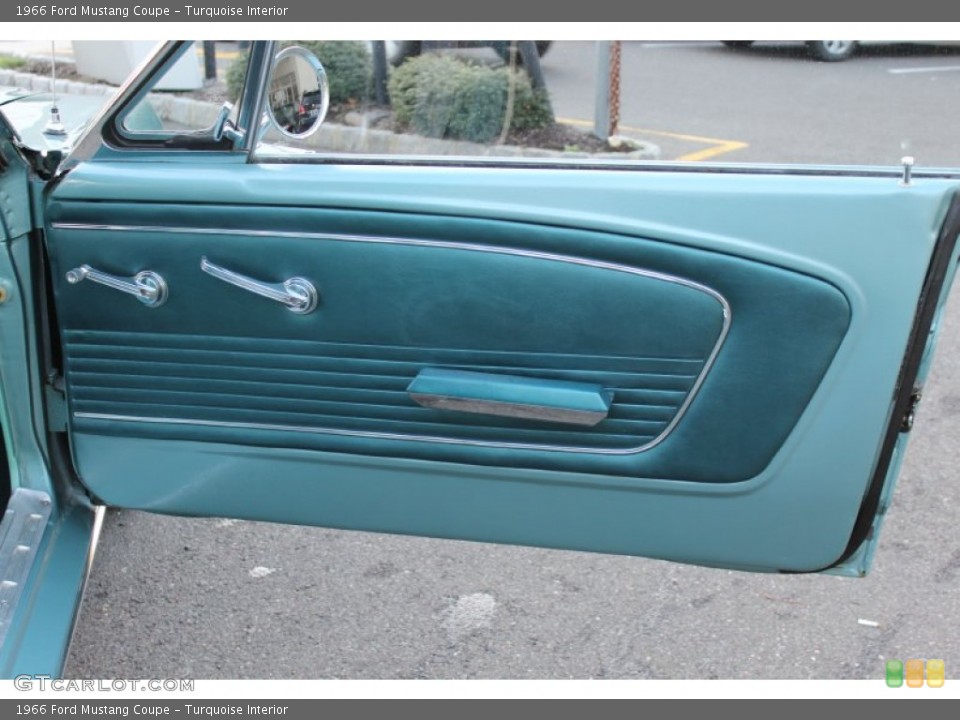 Turquoise Interior Door Panel for the 1966 Ford Mustang Coupe #57613034