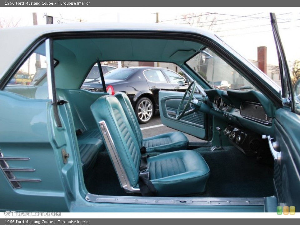 Turquoise Interior Photo for the 1966 Ford Mustang Coupe #57613054