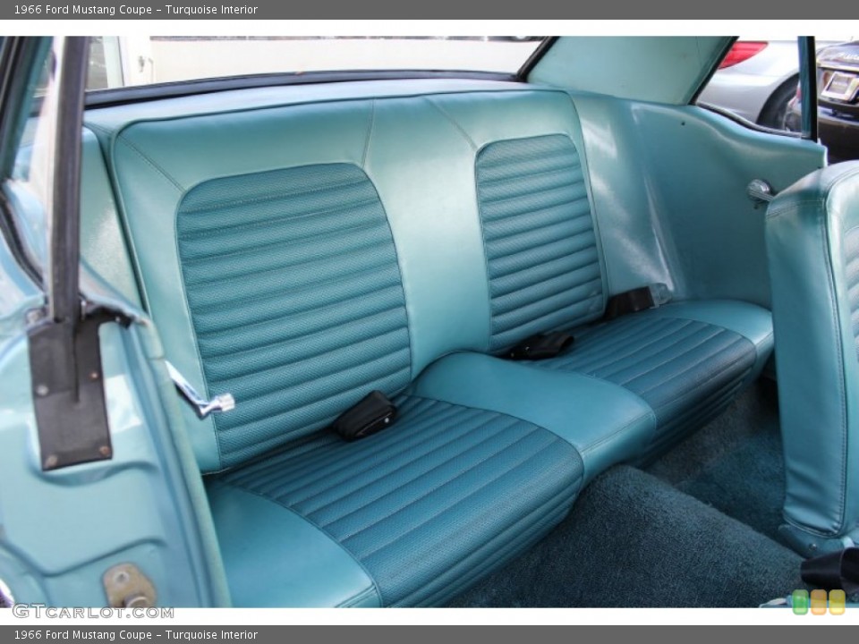 Turquoise Interior Photo for the 1966 Ford Mustang Coupe #57613063