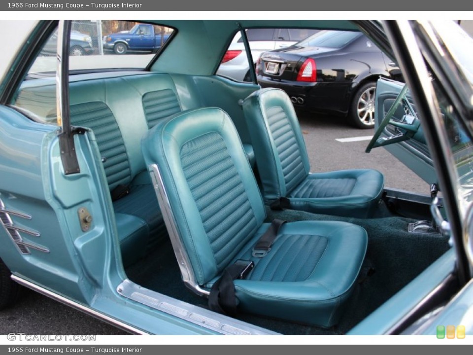 Turquoise Interior Photo for the 1966 Ford Mustang Coupe #57613072