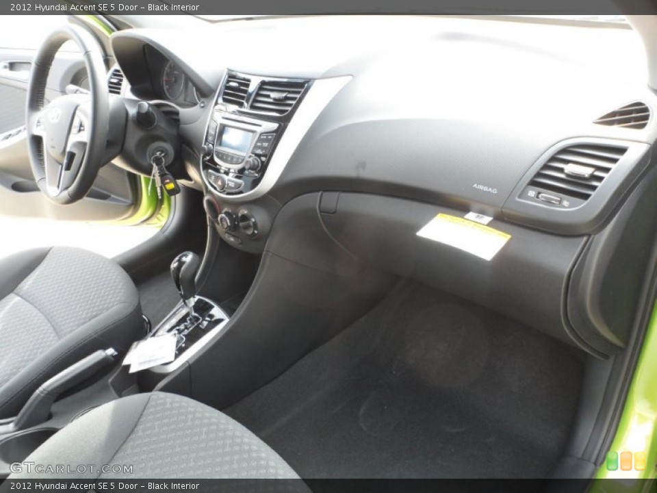 Black Interior Dashboard for the 2012 Hyundai Accent SE 5 Door #57613231