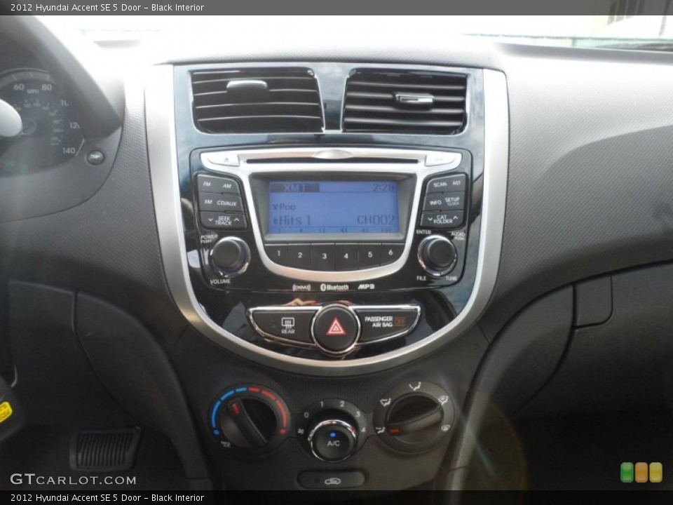 Black Interior Controls for the 2012 Hyundai Accent SE 5 Door #57613306