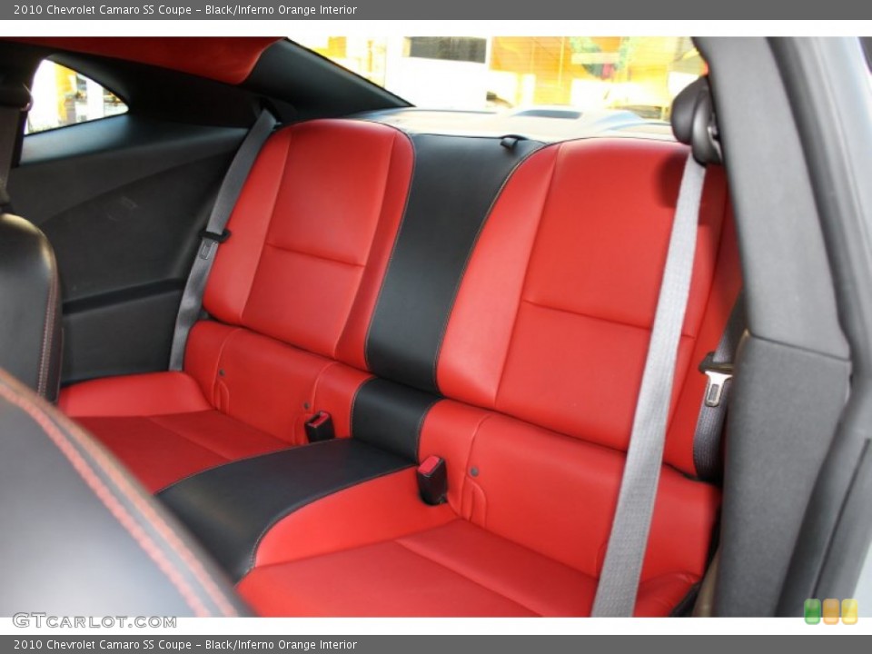 Black/Inferno Orange Interior Photo for the 2010 Chevrolet Camaro SS Coupe #57614773