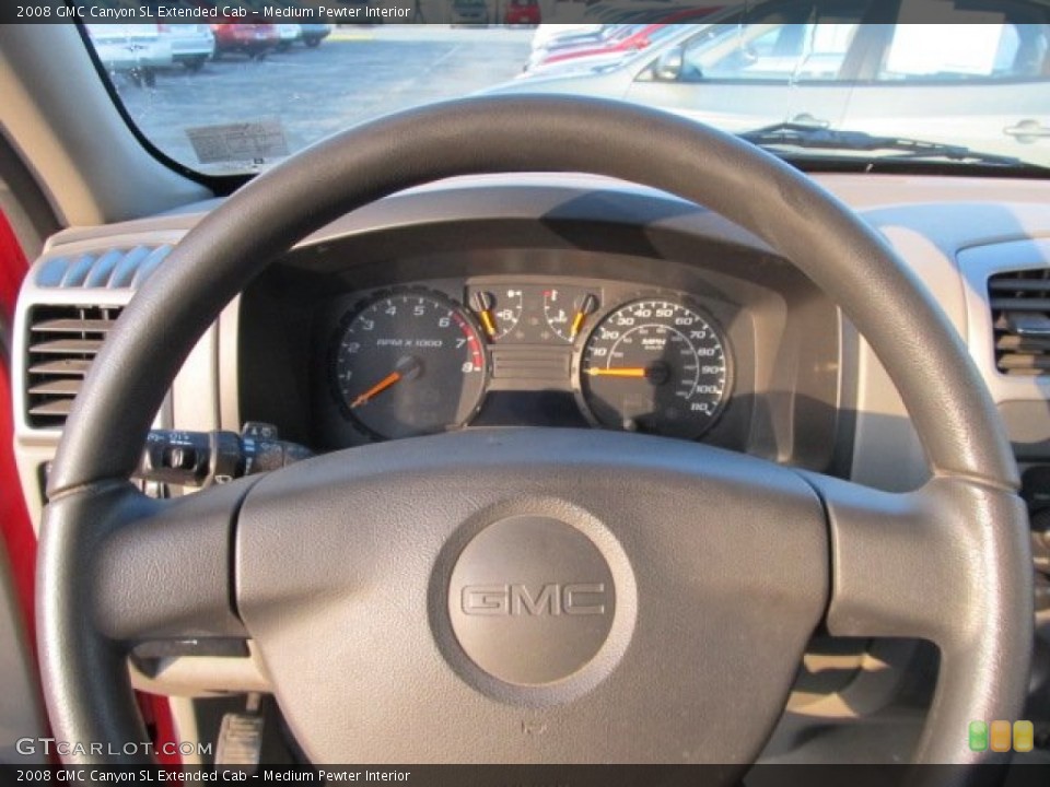 Medium Pewter Interior Steering Wheel for the 2008 GMC Canyon SL Extended Cab #57615814