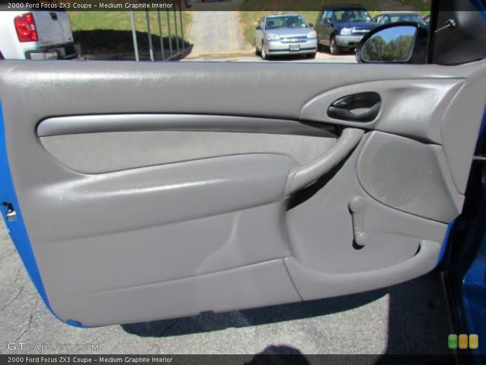 Medium Graphite Interior Door Panel for the 2000 Ford Focus ZX3 Coupe #57617824