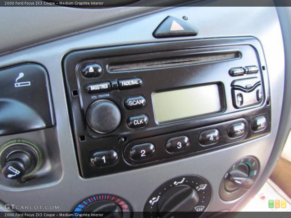 Medium Graphite Interior Audio System for the 2000 Ford Focus ZX3 Coupe #57617881