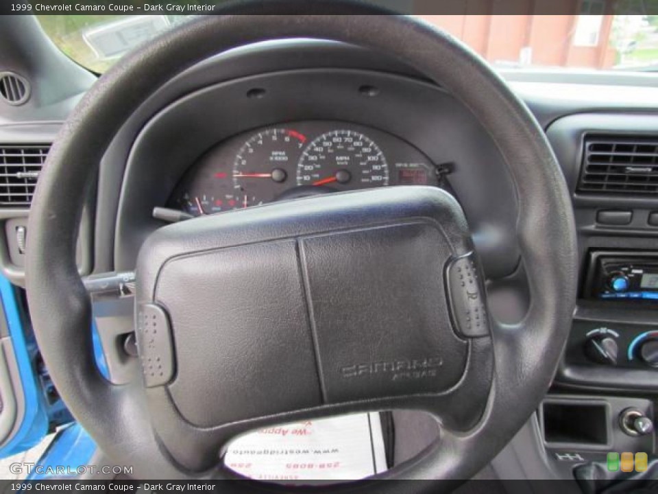 Dark Gray Interior Steering Wheel for the 1999 Chevrolet Camaro Coupe #57623962