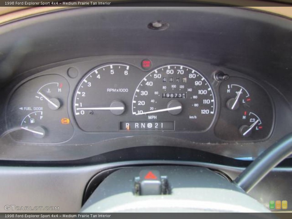 Medium Prairie Tan Interior Gauges for the 1998 Ford Explorer Sport 4x4 #57624469