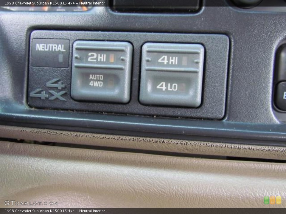 Neutral Interior Controls for the 1998 Chevrolet Suburban K1500 LS 4x4 #57624968