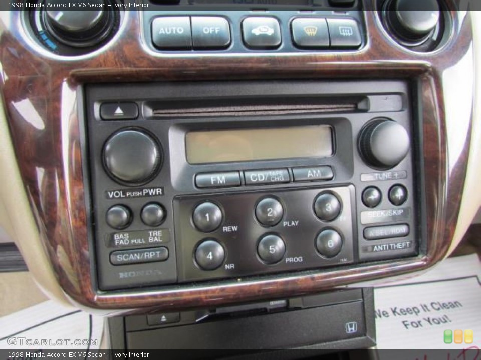 Ivory Interior Audio System for the 1998 Honda Accord EX V6 Sedan #57625729