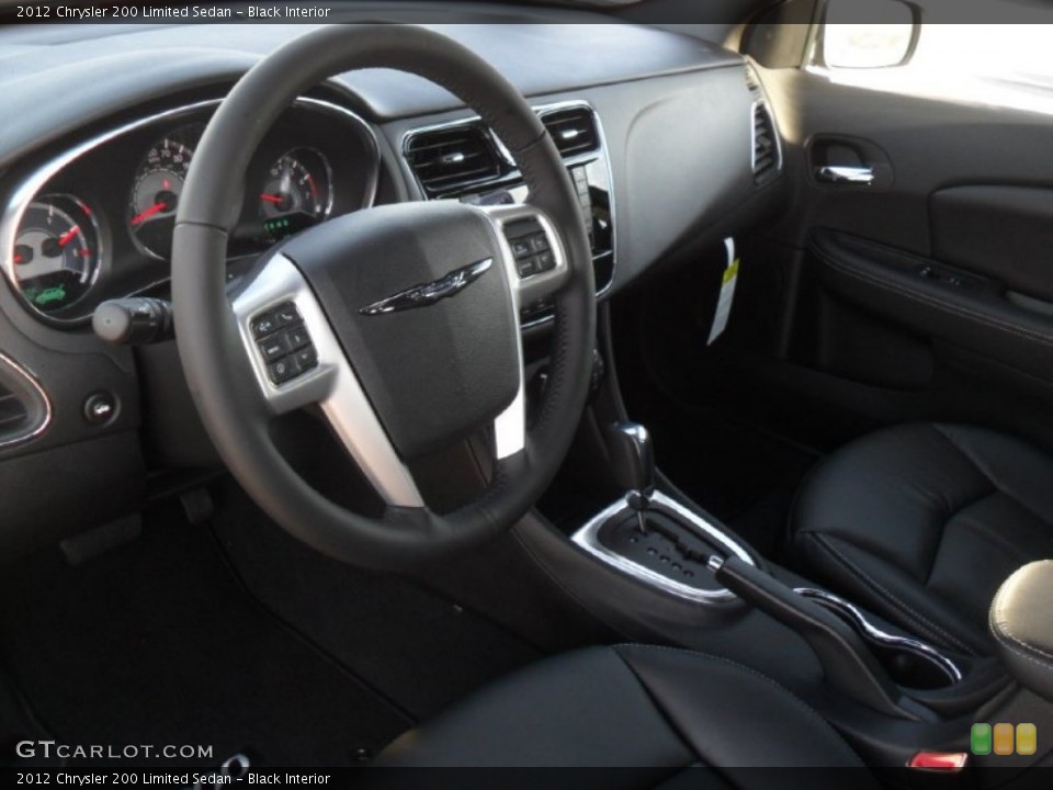 Black Interior Prime Interior for the 2012 Chrysler 200 Limited Sedan #57626275