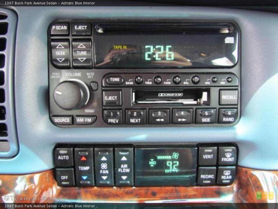 Adriatic Blue Interior Audio System for the 1997 Buick Park Avenue Sedan #57626893