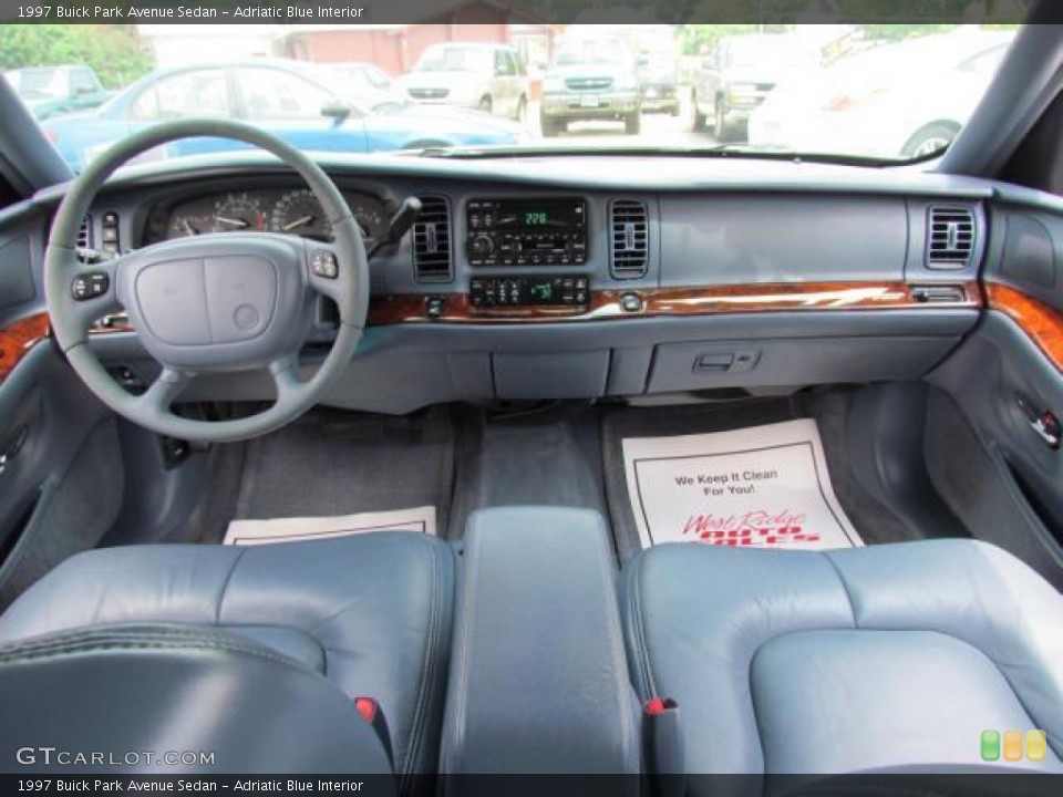 Adriatic Blue Interior Dashboard for the 1997 Buick Park Avenue Sedan #57626997