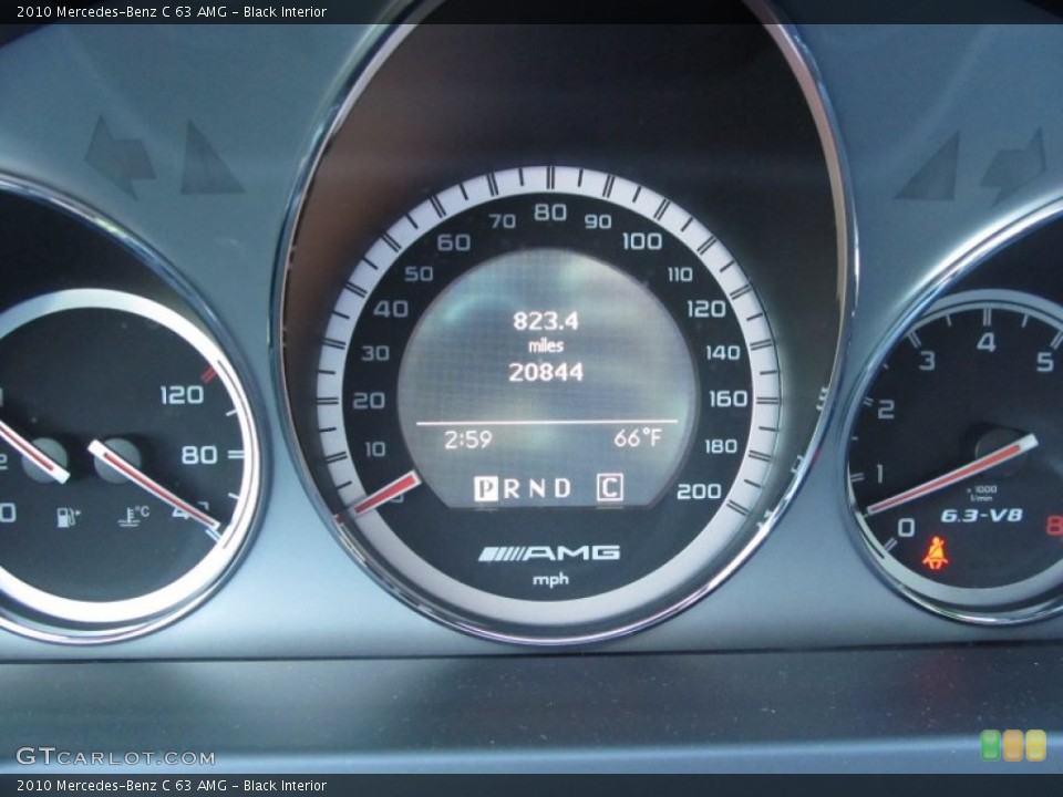 Black Interior Gauges for the 2010 Mercedes-Benz C 63 AMG #57627781